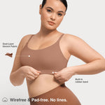 Lover-Beauty Seamless Bra for Women No Underwire Full Coverage Bras Wireless Soft Comfortable Everyday Bra Medium