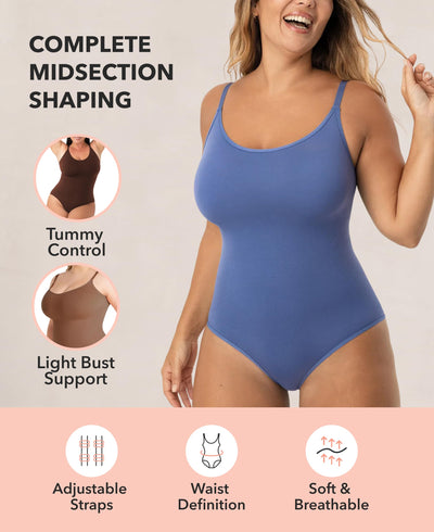 SHAPERMINT Brief & Thong Bodysuit - Tummy Control Seamless Body Shaper, Shapewear for Women Small to Plus Size