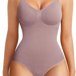 BRABIC Womens' Seamless Sleeveless V-Neck Bodysuit Shapewear Tummy Control