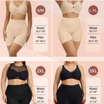 OEAK Tummy Control Shapewear for Women Seamless Girdle High Waisted Body Shaper Underwear Panty Smooth Under Dress Shapewear Nude Shorts M