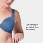 SPANXsmooth Bra-Llelujah Lightly Lined Full Coverage - T-Shirt Bra - Front Closure - Smart Stretch Straps - Indigo Haze - 36C