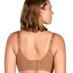HSIA Minimizer Bras for Women Plus Size, Full Coverage Coolcomfort T Shirt Unlined Bra with Underwire for Heavy Breast, Coffee 34C