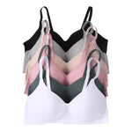 Women’s Underwire T-Shirt Bras 6 Pack Everyday Comfortable Full Coverage Bra Set A–DDD Cups Bra 40C