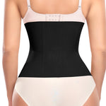 Werena Short Torso Waist Trainer for Women Underbust Corset Shapewear Tummy Control Waist Cincher Body Shaper Workout Sports Girdle(A# Black-2, Small)