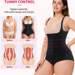 Gotoly Women Waist Trainer Bodysuit Tummy Control Corset Full Body Shaper Cincher Tank Top with Adjustable Straps (X-Large, Black)