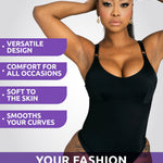Snatched Body Seamless Bodysuit | Shapewear Tummy Control Bodysuits for Women | Fajas Colombianas Moldeadoras Black M