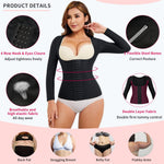 Gotoly Upper Arm Shaper Post Surgical Slimmer Body Shaper Girdle for Women (Black, XX-Large)
