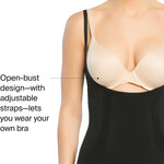 SPANX SPANXsculpt OnCore Open-Bust Mid-Thigh Bodysuit - Powerful Compression Body Shaper - Comfy Shapewear