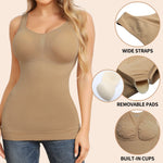 JOYSHAPER Cami Shaper for Women Tummy Control Shapewear Tank Tops with Built-in Bra Compression Camisole Padded Bra