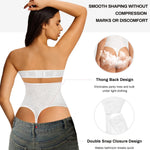 Nebility Strapless Shapewear for Women - Thong Bodysuit Tummy Control Lace Corset Tops Underwire with Removable Strap