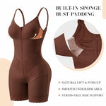 YIANNA V-Shaped Postpartum Fajas Colombianas Moldeadoras Enhanced Tummy Control Shapewear for Women Butt Lifter Faja Body Shaper,YA7567-Brown-L