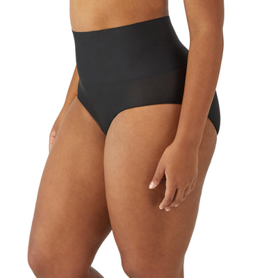 Maidenform womens Tame Your Tummy Shaping Lace With Cool Comfort Dm0051 Shapewear Briefs, Black, Large US