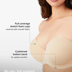 Wacoal Women's Red Carpet Strapless Bra, Black, 34D
