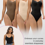 YIANNA Shapewear for Women Tummy Control Seamless Bodysuit Waist Shaping Body Shaper Thong or Brief