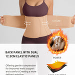 FeelinGirl Women’s Waist Cincher Belt Corset Slimming Adjustable Hook Loop Tummy Tuck Breathable Lightweight Khaki XL