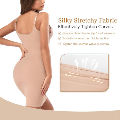 Women Dress Slip Shapewear Tummy Control Full Slips for Under Dresses Slimming Body Shaper