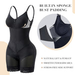 YIANNA V-Shaped Postpartum Fajas Colombianas Moldeadoras Enhanced Tummy Control Shapewear for Women Butt Lifter Faja Body Shaper,YA7567-Black-S