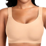 Wireless Jelly Seamless Bras for Women No Underwire Tshirt Full Coverage Padded Bra Comfortable Everyday Bralettes