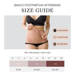 Ingrid & Isabel | Basics Afterband Postpartum Belly Band | Compression Wrap for Abdominal Support & Recovery (Black | M/L)