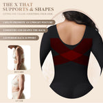 M MYODRESS Fajas Colombianas Faja with Sleeves Tummy Control Bodysuit Shapewear for Women Curvy Faja Stage 2 Post Surgery Tummy Tuck Bbl Lipo Compression Garment Full Body Shaper Postpartum Girdle