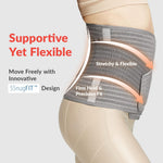 Mamaway SSnugFit Postpartum Belly Band – Ultra-Breathable, Contoured C-section Belly Binder, Postnatal Girdle for Abdominal Support & Back Pain Relief, Made with Soft, Skin-Friendly Fabric