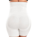 Werena Tummy Control Shapewear Shorts for Women High Waisted Body Shaper Slimming Girdle Shorts Shaping Underwear Panties(1# A White(tummy control),Small)