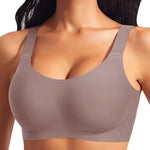 Womens Wireless Jelly Bras Plus Size No Underwire Seamless Full Coverage Comfortable Everyday Bra with Medium Support