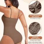 Werena Strapless Shapewear Bodysuit for Women Tummy Control Seamless Full Body Shaper with Removable Straps Under Dress (Brown,S)
