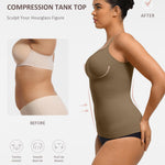 FeelinGirl Women's Tummy Control Camisole Seamless Shapewear Tank Top Slimming Cami Shaper with Compression