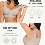 FeelinGirl Post Surgery Compression Bra Soft Support for Mastectomy Breast Augmentation Breast Lift Bra After Surgery Gray M