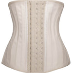YIANNA Womens Waist Trainer Underbust 25 Steel Boned Sports Fitness Workout Hourglass Body Shaper Weight Loss, YA1210-Beige-M