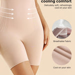 Momcozy High Waisted Tummy Control Shorts Nude