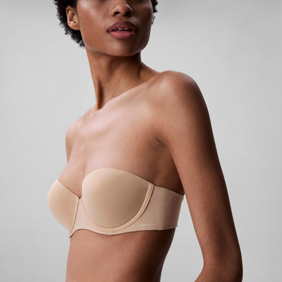 Calvin Klein Women's Perfectly Fit Strapless Convertible Push-Up Bra Bare