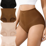 J-pone Tummy Control Underwear Seamless Underwear for Women High Waisted No Show Briefs Smooth Ladies Butt Lifting Panties for Women MultiPack-L
