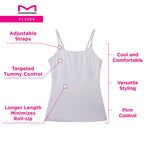 Maidenform womens Long Length Camisole Fl3266 shapewear tops, Latte Lift, Large US