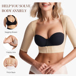 BRABIC Women's Shapewear Tops Post Surgery Compression Sleeve for Arm Shaper (Beige, Medium)