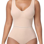SHAPSHE Women's Shapewear Bodysuit Seamless No-Underwire Ultra Invisible Under Dress Body Shaper for Daily Wear