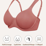 HSIA Bras for Women Minimizer Full Coverage, Plus Size T Shirt Unlined Underwire Smooth Bra, Seamless Cups Joan Ultimate Soft