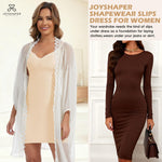 JOYSHAPER Shapewear for Women Tummy Control Slips Under Dress Slips Undergarments Under Dress Shapewear With Adjustable Spaghetti Strap Nude L