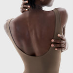 PUMIEY Bodysuit for Women Square Neck Sleeveless Tank Top Body Suits Women Clothing Taffy Small