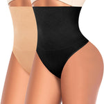 Werena Tummy Control Thong Shapewear for Women High Waist Shaping Underwear Seamless Thongs Panties