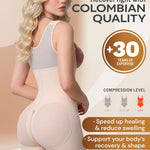 Sonryse Shapewear for women Fajas Colombianas Moldeadoras | Stage 2 Faja Tummy Control Shapewear after Tummy Tuck and Liposuction Beige Small