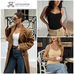 JOYSHAPER Shapewear for Women Tank Tops With Built In Bra Tank Tops for Women Shapewear Camisole Cami Shaper With Padded Bra Compression Body Shaper White M