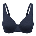 DELIMIRA Minimizer Bras for Women Full Coverage Plus Size Underwire Unlined Supportive Seamless Bra Sapphire Heather 38DD