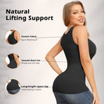 JOYSHAPER Shapewear Camisoles With Built in Bra Tummy Control Compression Tank Tops for Women Body Shaper Padded Tanks Black XL