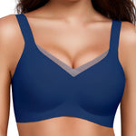 Gailife Crossover Bras for Women No Underwire Wireless Bralettes Seamless Supportive T Shirt Everyday Bras-Navy,XXL