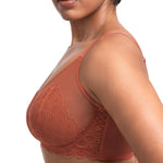 HSIA Minimizer Bras for Women Large Bust Full Coverage Lace Plus Size Bra - Mermaid Scales