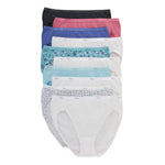 Hanes womens Cotton briefs underwear, 10 Pack - Hi Cut Assorted 1, 6 US