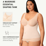 FeelinGirl Women Shapewear Tank Top Tummy Control Compression Tanks V Neck Seamless Body Shaper Camisole Tops for Women Skin XL