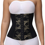 SHAPSHE Corset Top Waist Trainer Shaper Cincher Womens Corset Shapewear Going Out Underbust Faja Body Shaper with Hooks Black M